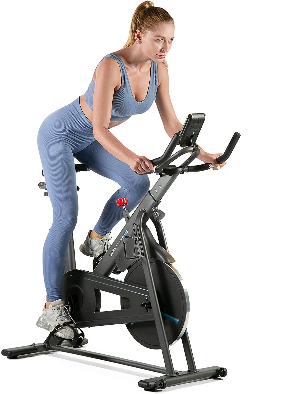 OVICX Q100 Exercise Bike for Home Indoor Cycling Fitness